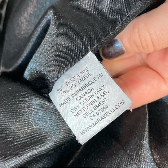 Franco Mirabelli Military Style Double Breasted Wool Coat - Picture 7 of 7